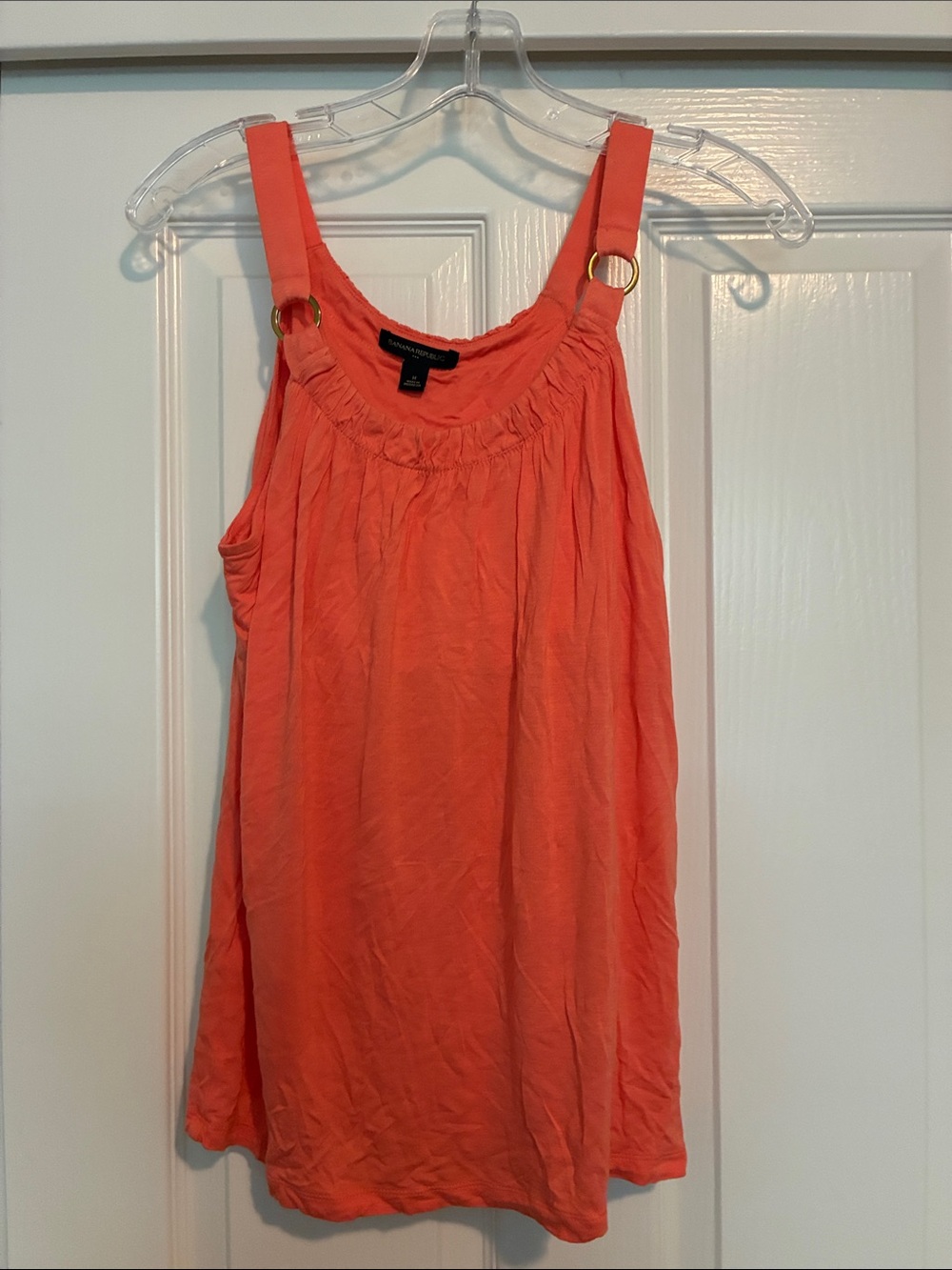 Express Coral Ring-Accent Sleeveless Tank